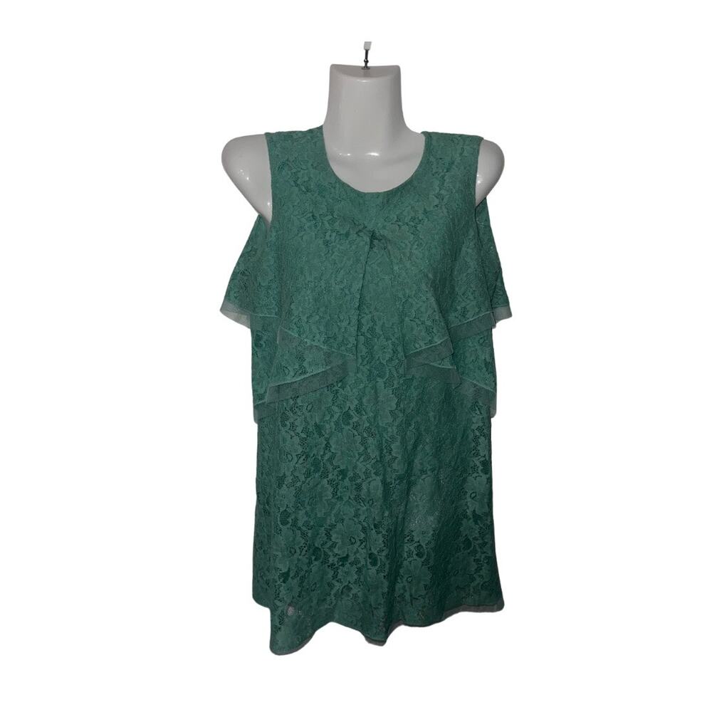 BCBGMAXAZRIA Sleeveless Lace Mini Dress XS Wedding Y2K Formal Party Cocktail